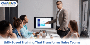 LMS-based sales training session